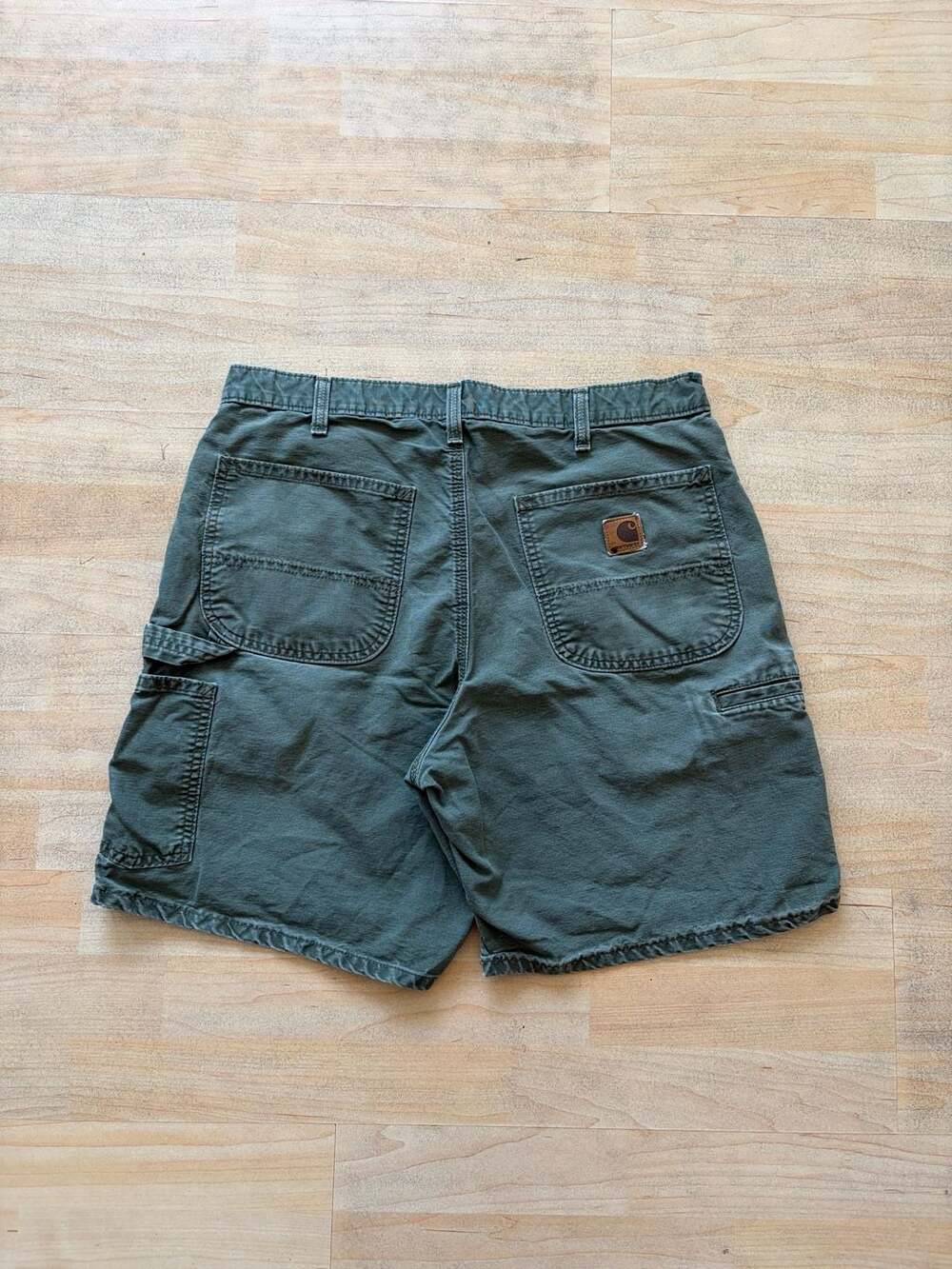 Carhartt Canvas Work Utility Shorts Green